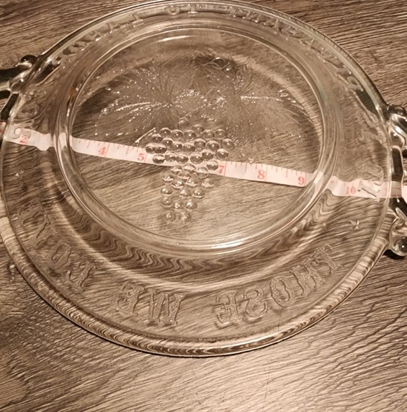 Antique Vintage Mckee Glass tray etched with "It is Pleasant to Labor for Those - Picture 8 of 8